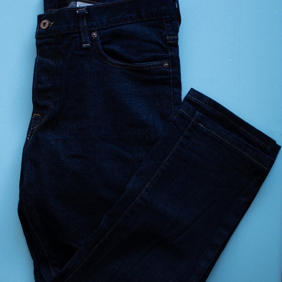 H&M Slim Low Waist 36/34 Indigo Button Up Jeans - Picture 3 of 4